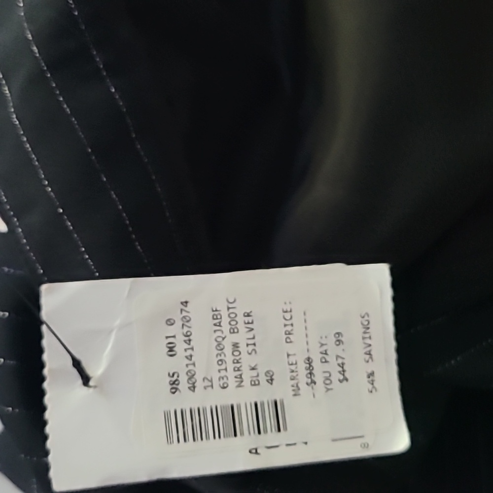 NWT Alexander McQueen Pinstripe Bootcut Dress Pants IT Size 40/US2-4 - Picture 10 of 10
